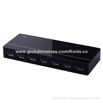 2014 Hot New Products 7-port USB3.0 Hub with 1 DCP Charging Port